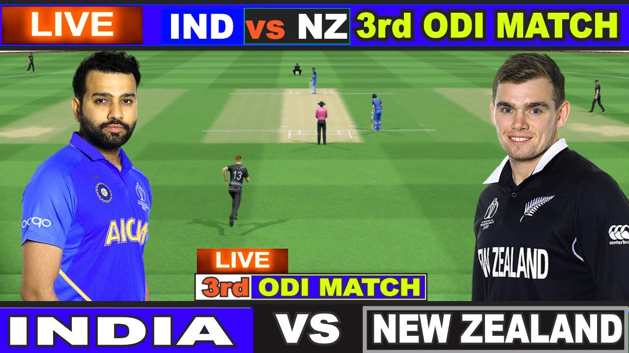 Live IND Vs NZ, 3rd ODI Live Scores and Commentary India vs New Zealand LIVE