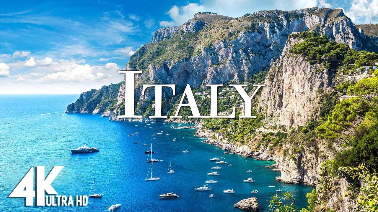 FLYING OVER ITALY (4K UHD) - Relaxing Music Along With Beautiful Nature Videos - 4K Video Ultra HD