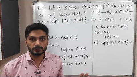 Metric Spaces | Lecture 17 | Example of Norm on Set of Continuous Functions