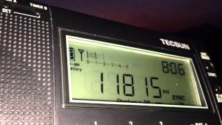 Radio Brasil Central 11815kHz (03 Nov 2015 0805, 0821UTC)