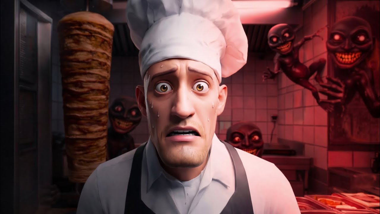 مطعم شاورما آخر الليل 😂😂