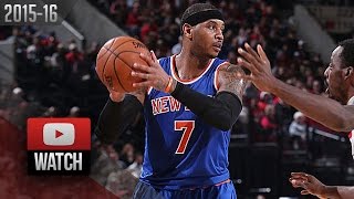 Carmelo Anthony Full Highlights at Trail Blazers (2015.12.12) - 37 Pts, GodMelo Mode!