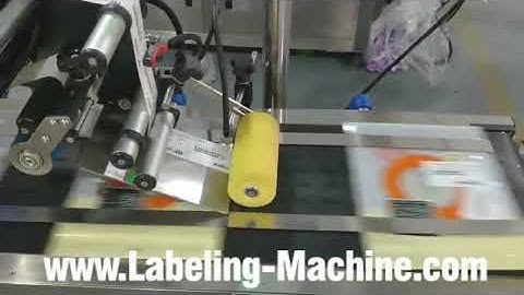 Automatic empty premade bag pouch paging dispensing top labeling machine high speed
