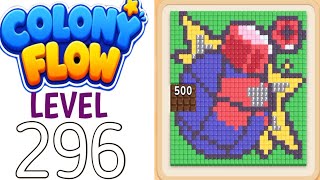 Colony flow level 296 walkthrough solution 