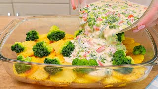 My grandmother taught me this dish! The most delicious broccoli and potatoes recipe.