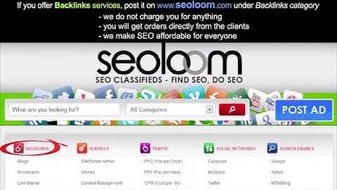 Creating Backlinks - SEO Services