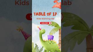 Table of 17 | 17 ka pahada #maths #mathtables #kids #kidseducation #mathisfun