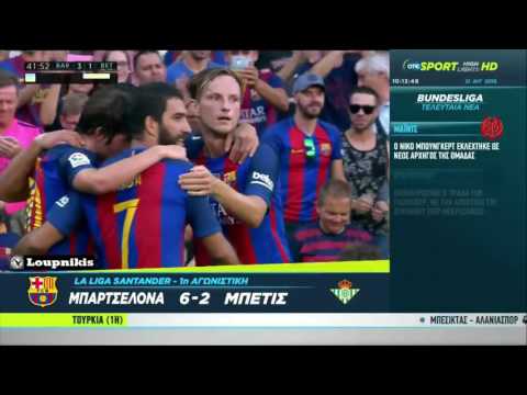 FC Barcelona vs Real Betis 6-2 All Goals and Highlights {20/8/2016}