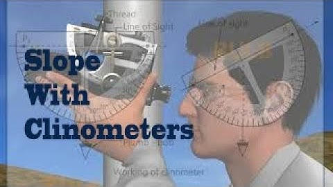 Measuring the angel of slope With Clinometers || Blub