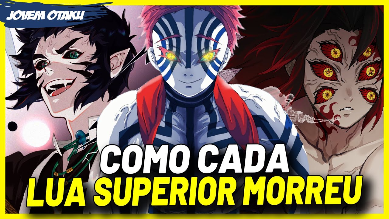 Os Onis de Demon Slayer - Todas as Luas Superiores de Kimetsu no