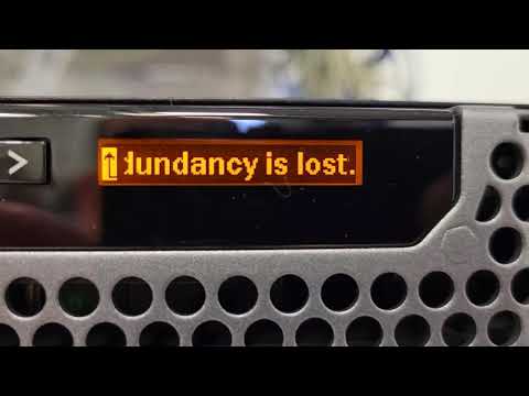 How to fix Power supply redundancy is lost. Dell server