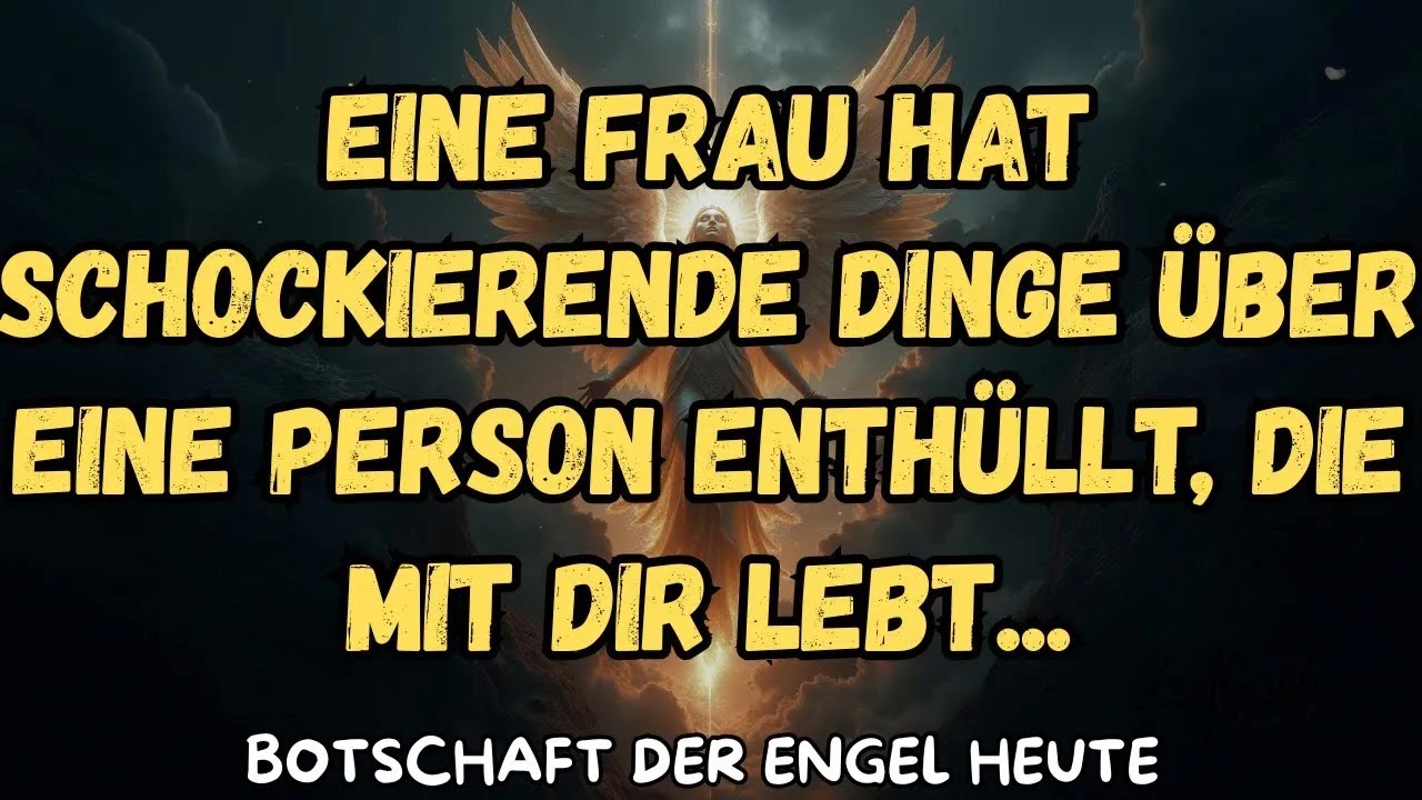 Eine Frau hat schockierende Dinge über eine Person enthüllt, die mit dir lebt   botschaft der en
