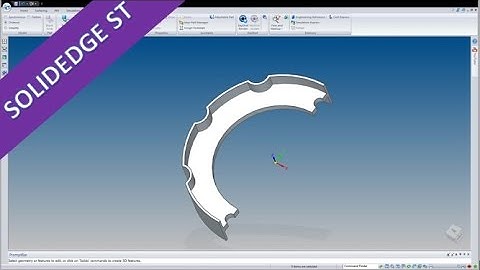 User Wish - Brake Pad - SolidEdge ST 7 Ttraining - Thin Wall - Pattern