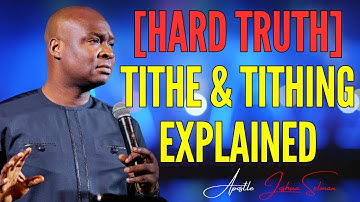 APOSTLE JOSHUA SELMAN HARD TRUTH MESSAGE - TITHE AND TITHING EXPLAINED #apostlejoshuaselman