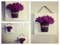 (DIY) CUADROS FLORALES  PARA DECORAR SUPER ECONOMICO .