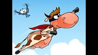 The super cow makes its way through the caves and gains the super power of invulnerability. screenshot 1