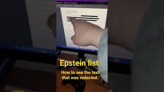 the government really messed up the way they Redacted the Epstein file