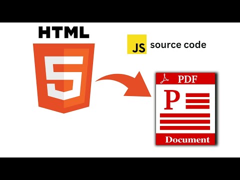 How to make HTML to PDF converter tool? - JavaScript source code