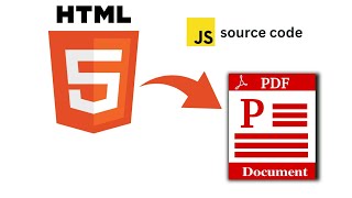 How to make HTML to PDF converter tool? - JavaScript source code