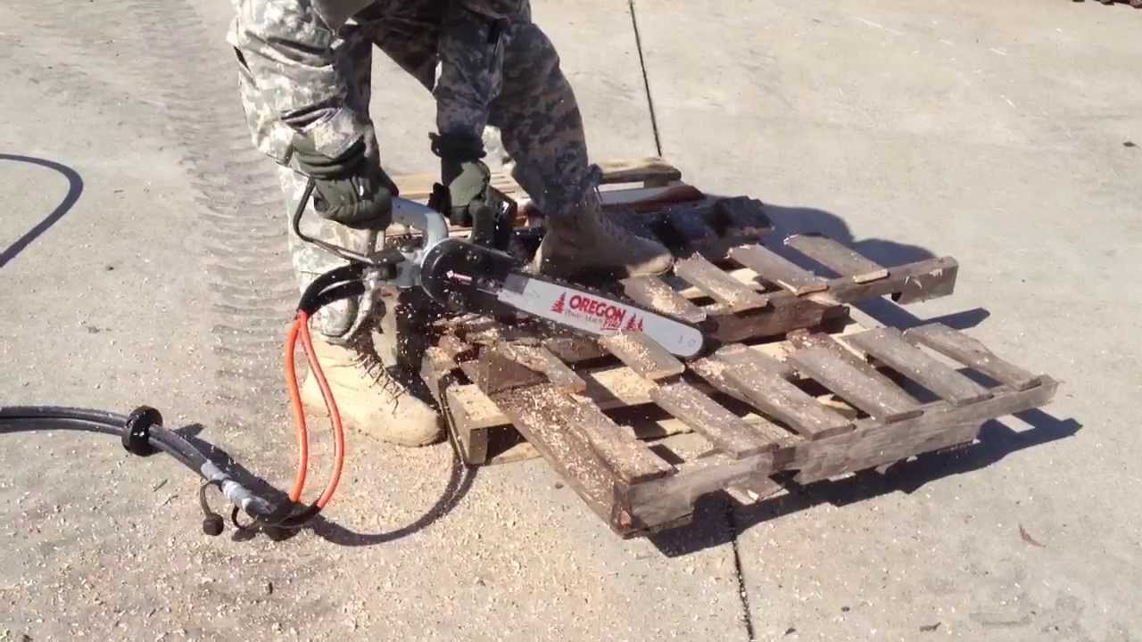 US Army hydraulic chainsaw training YouTube