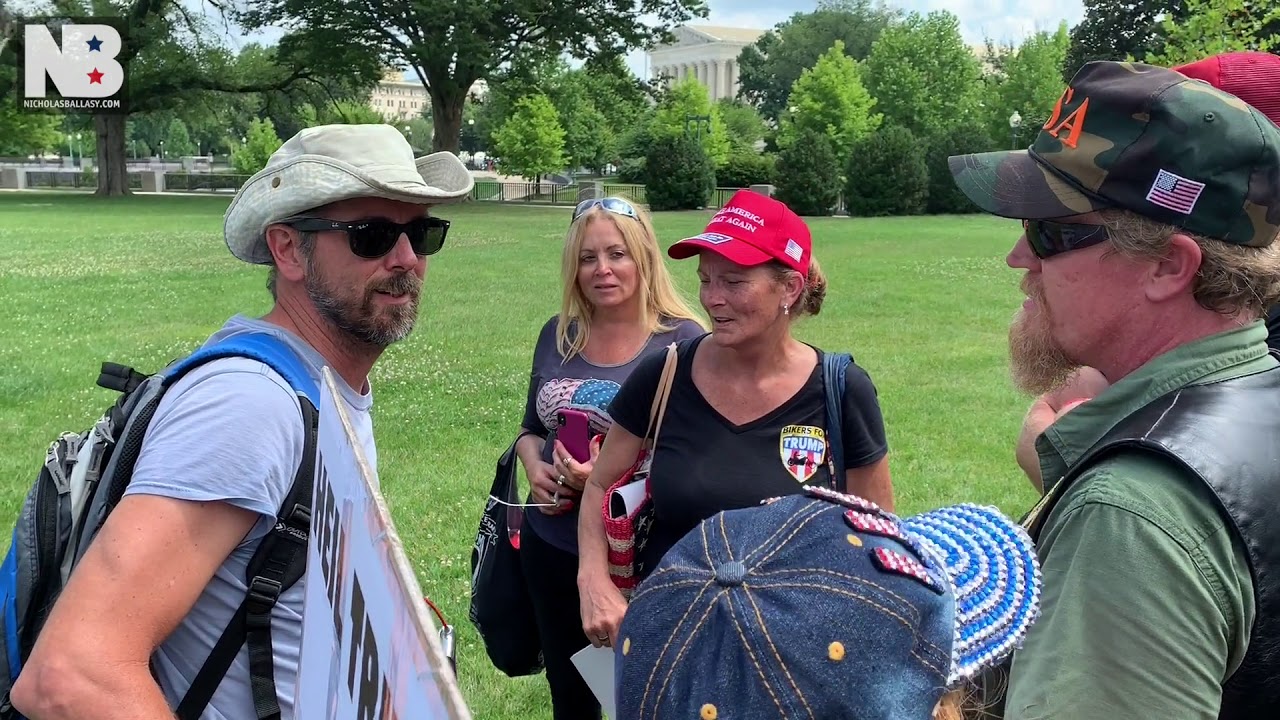 Anti-Trump Protestor Leaves Gold Star Moms Rally After Meeting Bikers ...