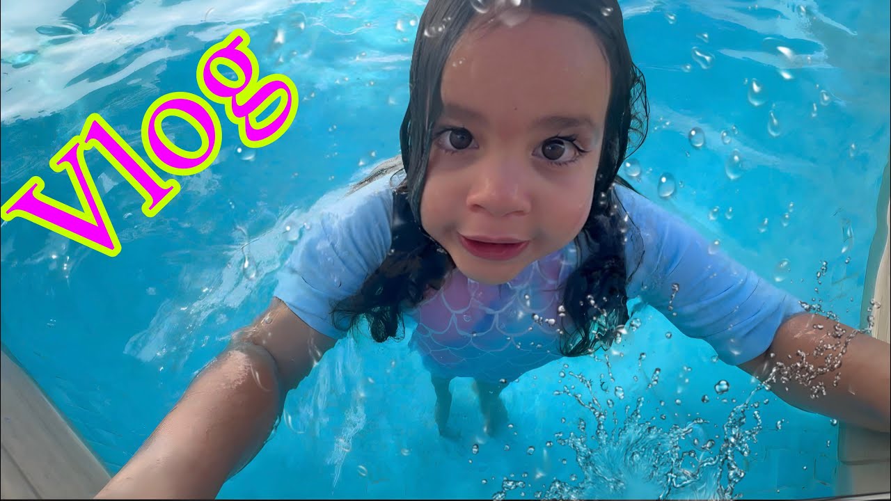 Amira a fait une btise  Cest trop bien la piscine