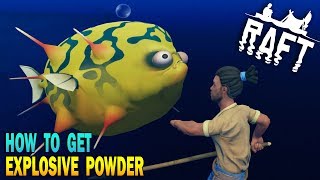 🐡 Raft How To Kill PufferFish, How To Get Explosive Powder!! Raft Survival Game Early Access screenshot 2