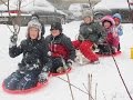 первый снег/покатушки на тарелках/the first snow / Travel on plates /