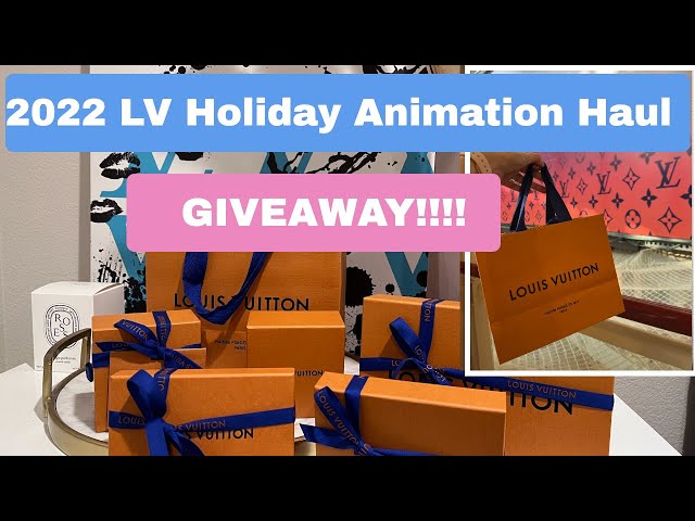LV GIVEAWAY! 2022 LV Holiday Animation Haul! (LV Panda and Rabbit Bag  Charms/Key Holder) 