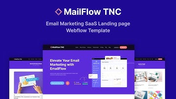 How to Use MailFlow TNC Webflow Template | New Webflow Email Marketing SaaS, Landing Page Template