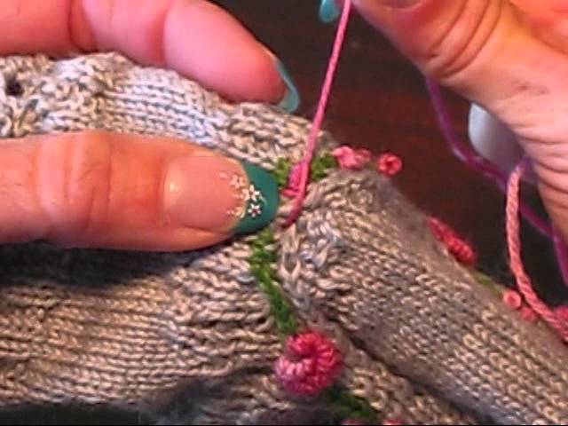 Embroidery over Knitting - Knitting Concepts 