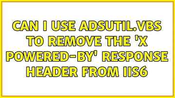 Can I use adsutil.vbs to remove the 