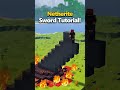 How to Build a Giant Netherite Sword in Minecraft!