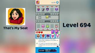 That's My Seat Level 694 Walkthrough | Puzzle Game Solution by SolutionGuruji