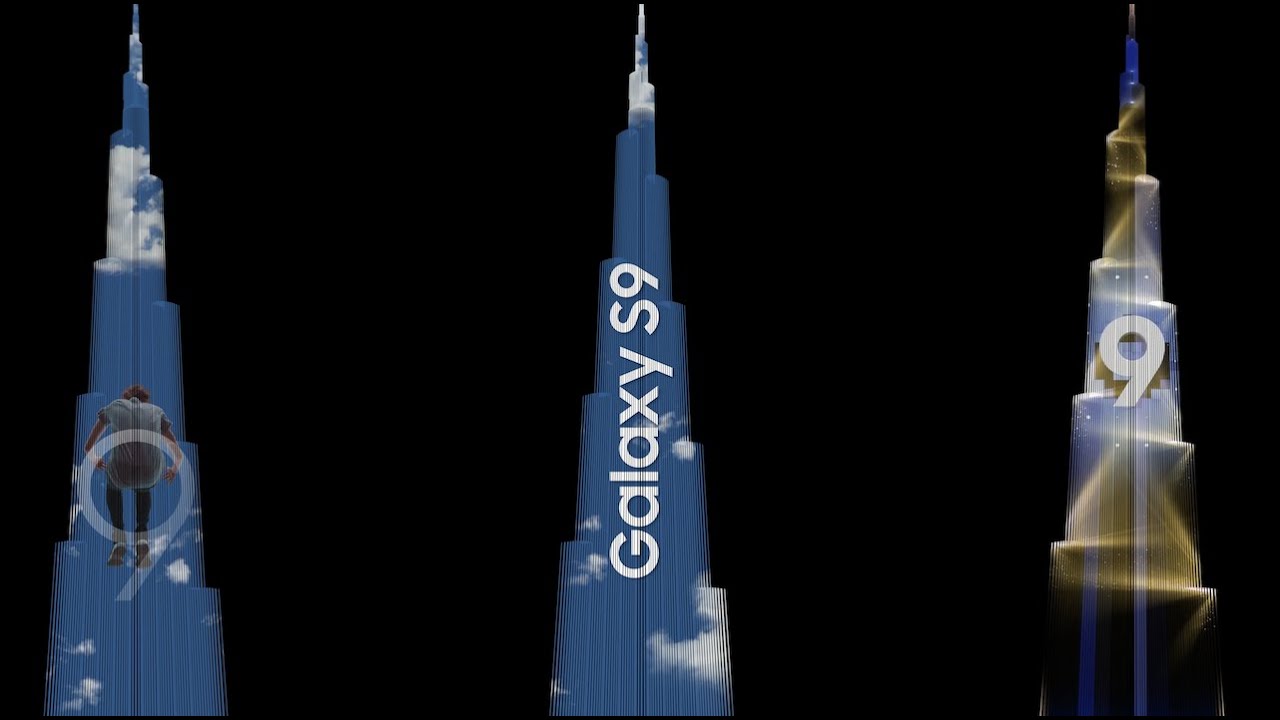 삼성 갤럭시 S9 프로모션 버즈칼리파 SAMSUNG GALAXY S9 PROMOTION BURJ KHALIFA, DUBAI