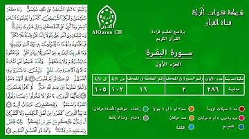 الصفحة ( 16 ) /  الجزء الأول / سورة البقرة