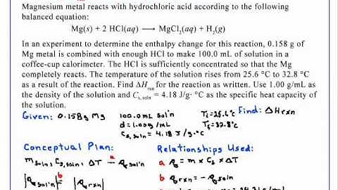 Measuring ΔHrxn in a Coffee Cup Calorimeter Chemistry