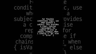 Kotlin Control Flow: Write Less, Do More! #Kotlin