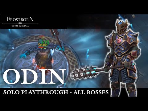видео: Odin Solo - All levels & bosses Playthrough - Frostborn