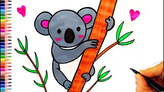 Sevimli Koala Çizimi 🐨 Koala Nasıl Çizilir? - How To Draw a Koala - Koala Drawing Easy