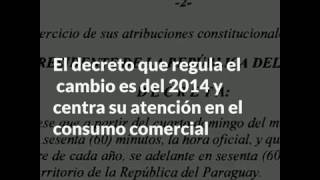 A medianoche se atrasa la hora oficial