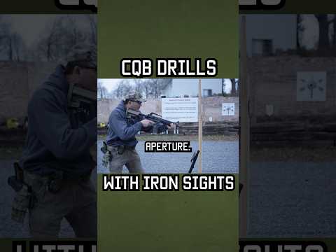 CQB drills with iron sights! #specialforces #military #shorts