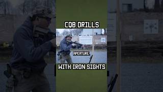 CQB drills with iron sights! #specialforces #military #shorts