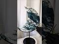 Moss Agate 13" Crystal Moon with Custom Stand | Abundance | New Beginnings | Grounding