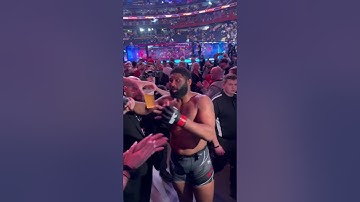 Offering UFC fighters beer after they fight