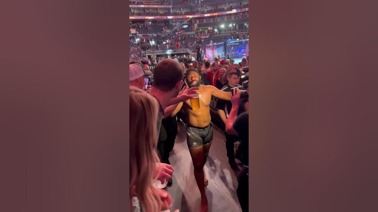 Offering UFC fighters beer after they fight