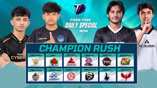 [🔴LIVE] DAILY SPECIAL CHAMPION RUSH || @FreeFireBangladeshOfficialYT