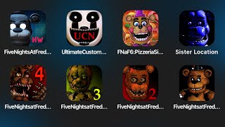 Five Nights at Freddy's Most Wanted,FNaF 6,Pizzeria Simulator,Sister Location,FNaF 4,FNaF 3,FNaF screenshot 4