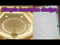 How to draw simple hexagon pop ceiling design