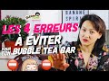 Les 4 erreurs  viter pour ton bubble tea bar 